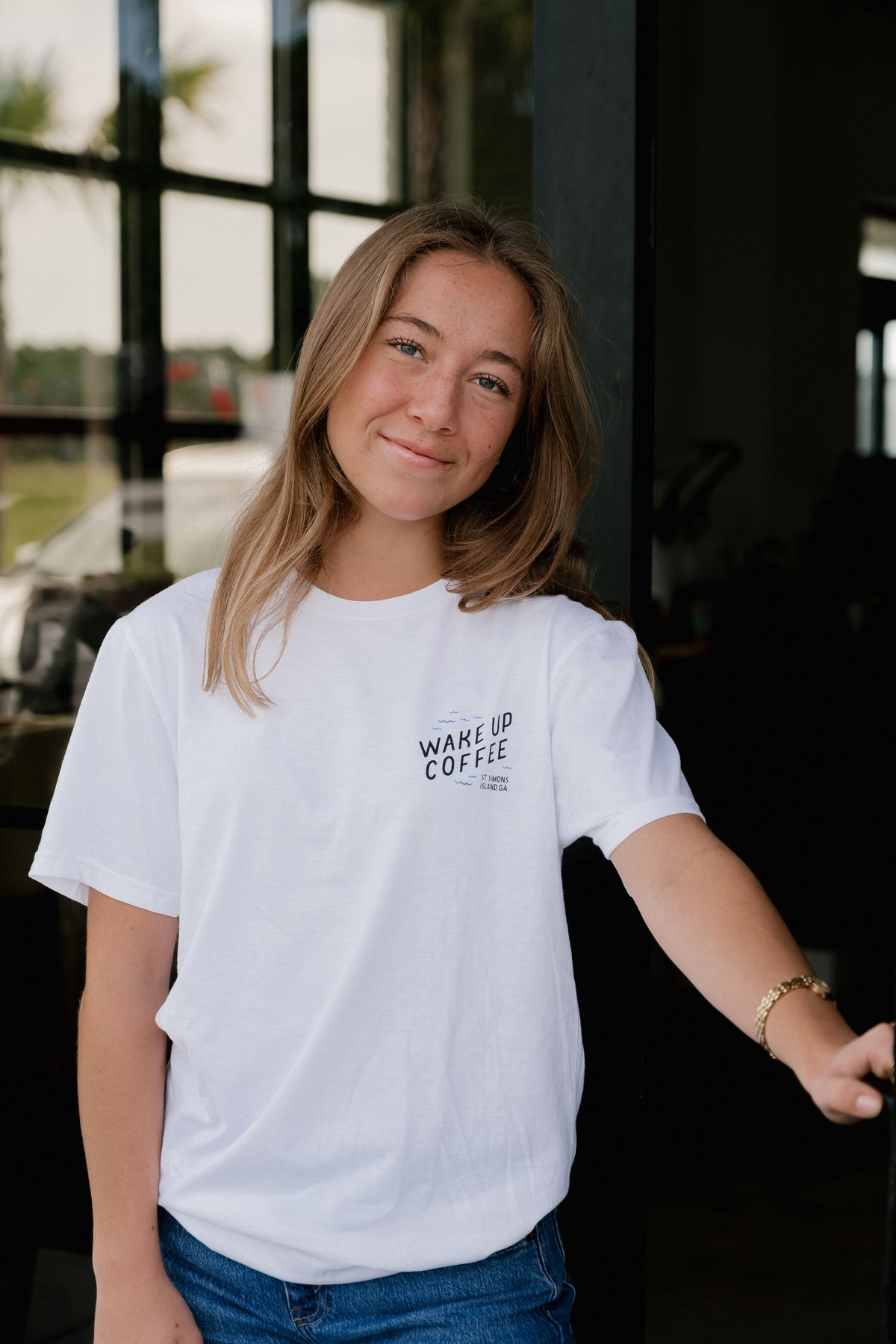 White Saint Simons Island Tee Shirt