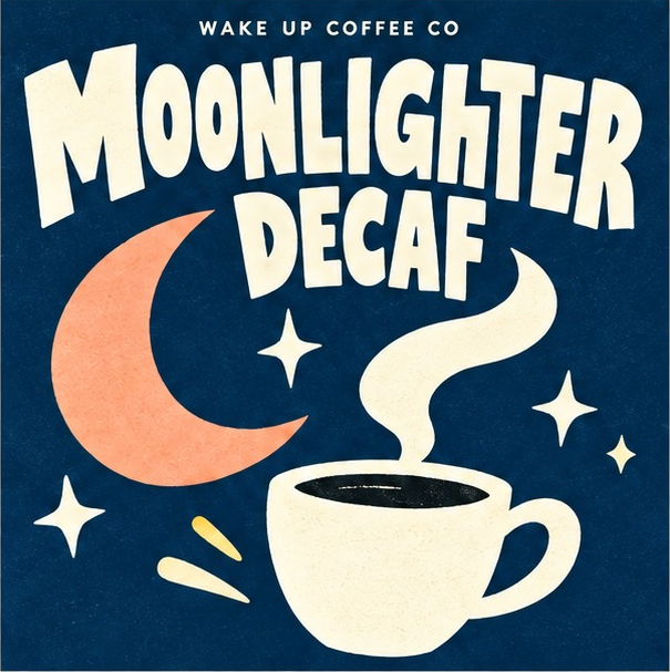 Moonlighter Decaf — coffee illustration