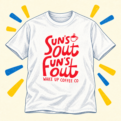 Illustration of Sun's Out Fun's Out Tee Shirt