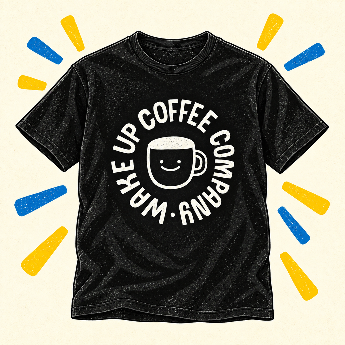 Illustration of Black Tee Shirt