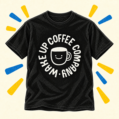 Illustration of Black Tee Shirt